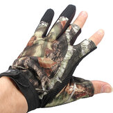 3 перчатки для рыбалки и охоты с противоскользящим покрытием, водонепроницаемые с камуфляжным узором, для защиты от порезов
